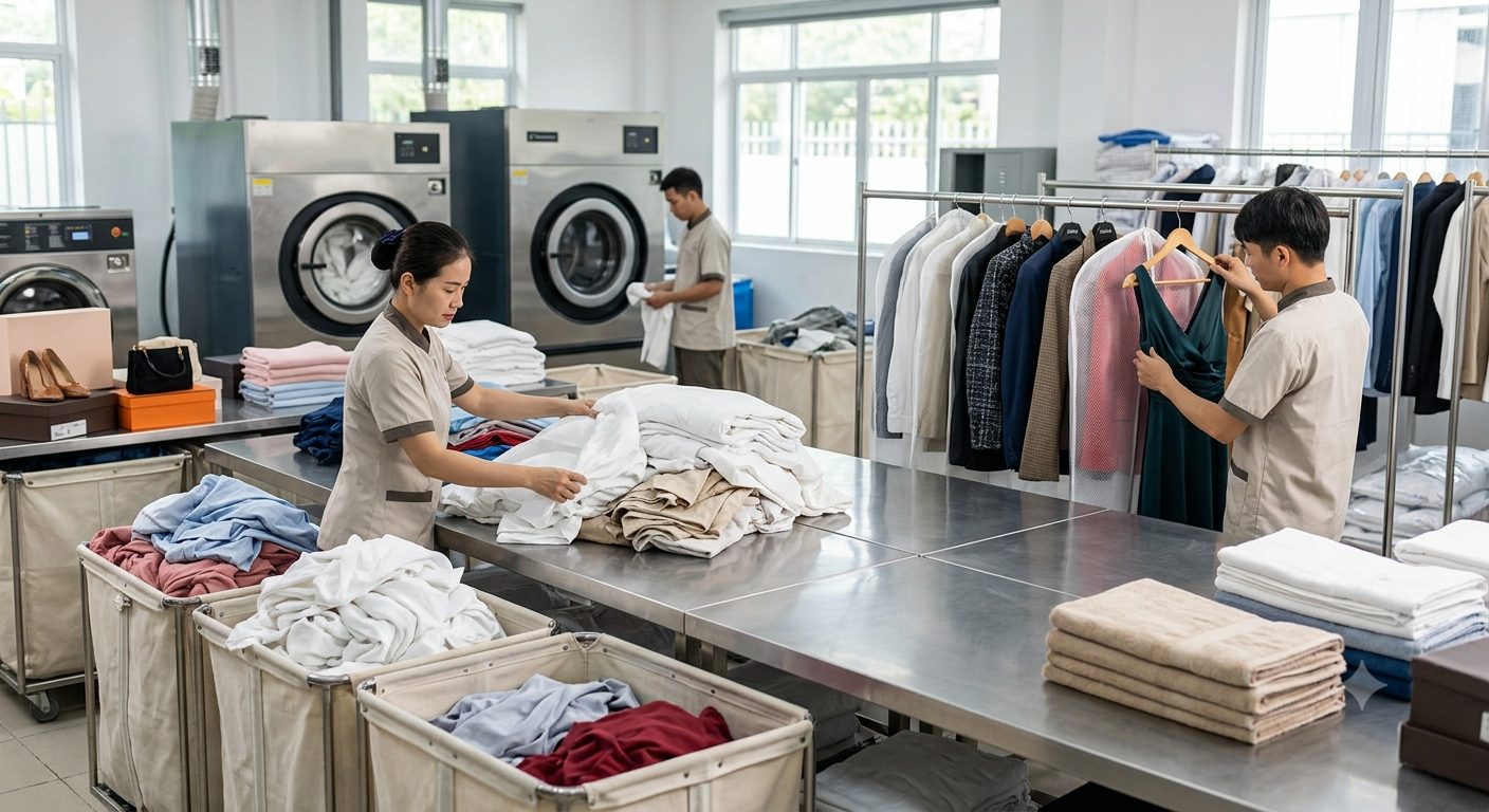 Xác định khối lượng và loại quần áo cần giặt hàng tuần